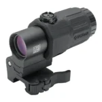 EOTech G33.STS Magnifier black magnifier with flip-to-side mount, angled front view