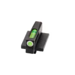 HIVIZ Litewave H3 front sight, angled black sight with green litepipe and round green insert