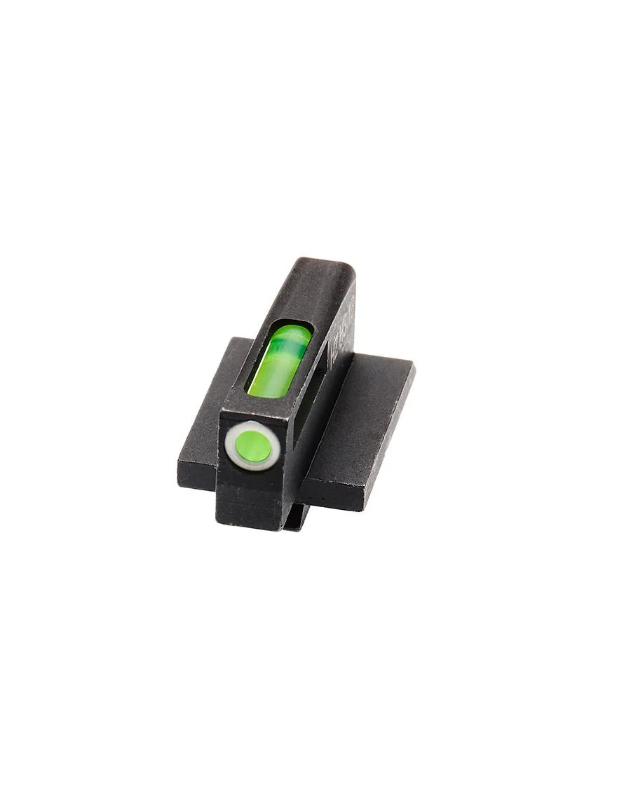 primary-51928 HIVIZ Litewave H3 front sight, angled black sight with green litepipe and round green insert
