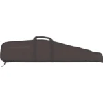 Bulldog Deluxe Scoped Rifle Case black, side view with carry handle and full-length zipper