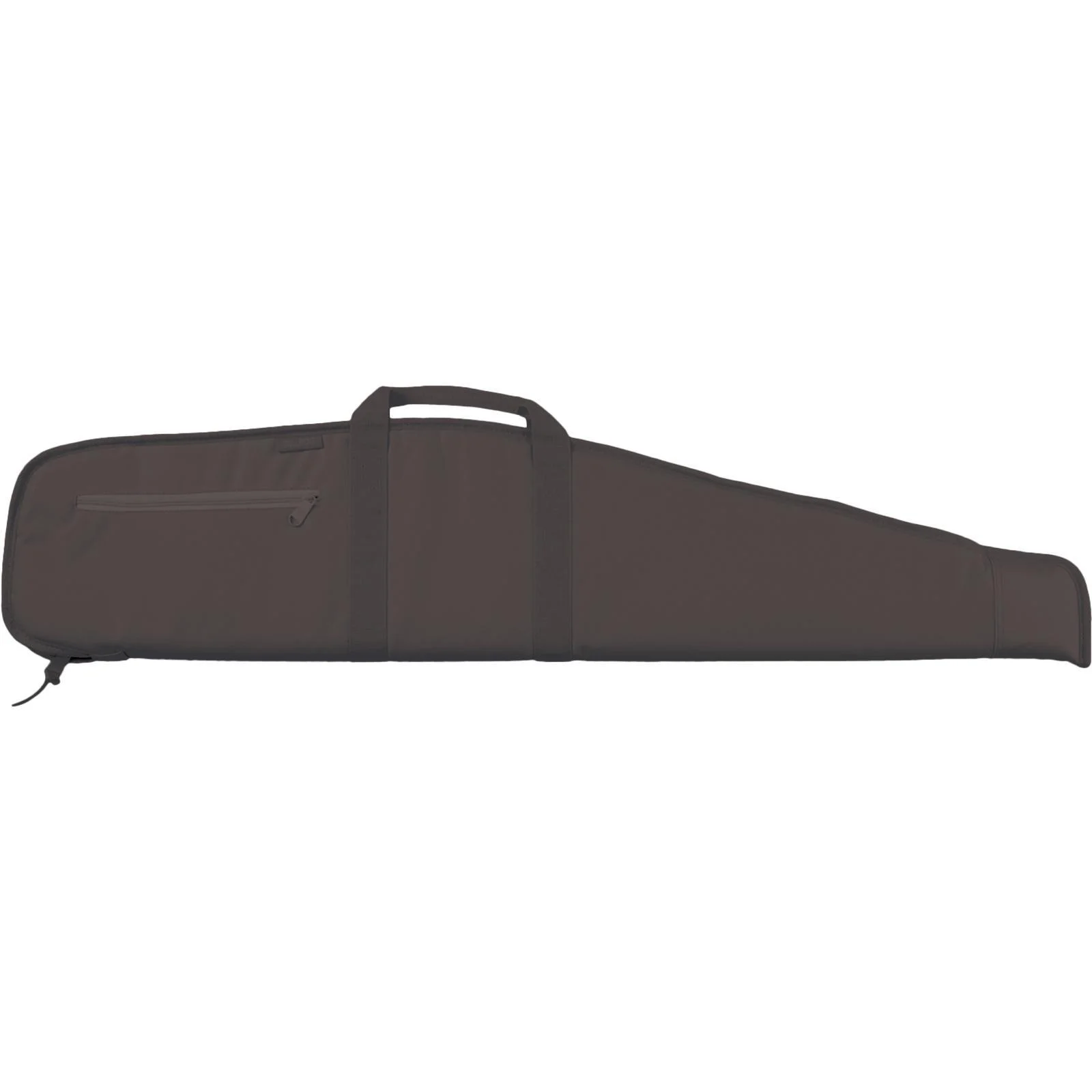 primary-51949 Bulldog Deluxe Scoped Rifle Case black, side view with carry handle and full-length zipper