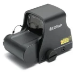 EOTech XPS3 matte black holographic weapon sight, front-right view with adjustment knob