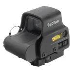 EOTech Model EXPS3 weapon sight, matte black right-side view with hood, window and controls