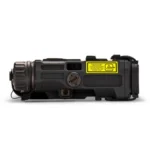 EOTech On-Gun-Laser Commercial Power Black, side view with yellow warning label and adjustment dial