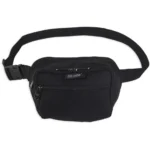 Bulldog Fanny Pack Holster, black waist pack with adjustable strap and zippered front pockets
