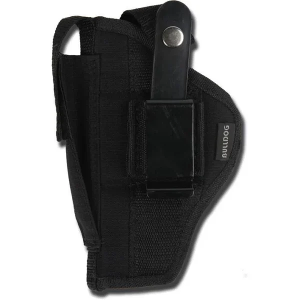 Bulldog Cases Bulldog Extreme Handgun Holster with Belt Loop and Clip for 1911 Style with Up to 5" Barrel Black Ambi