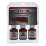Birchwood Casey Tru-Oil Gun Stock Finish Kit in clear retail pack with three bottles