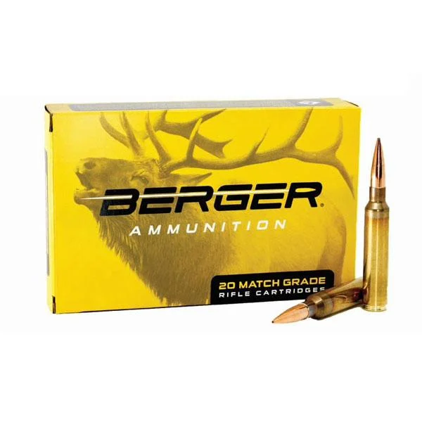Berger Bullets Berger Elite Hunter Rifle Ammunition 6mm Creedmoor 108gr HPBT 2931 fps 20/ct