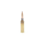 Berger Classic Hunter Rifle Ammunition, single brass cartridge standing upright
