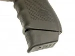 Pearce Grip 1045+ Extension, black extension installed beneath a textured pistol grip