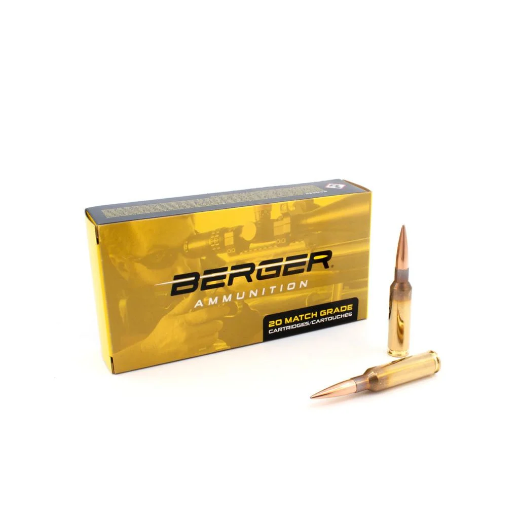 primary-52142 Berger Bullets Berger Target Rifle Ammunition 6.5 Creedmoor 153.5 gr LRHT 2702 fps 20/ct