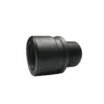 Banish 5786 Thread Adapter in black, angled side view with external threads and recessed opening