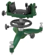 Caldwell The Rock BR green bench rest with padded cradle, adjustment wheel and knobs