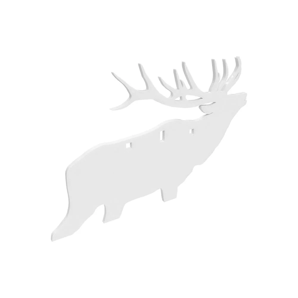 primary-52162 Birchwood Casey AR500 3/8" Silhouette Plate Target 3-Hole Elk