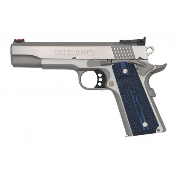 Colt Manufacturing Colt Gold Cup Handgun .45 Auto 8rd Magazine 5" Barrel Stainless Finish G10 Grips