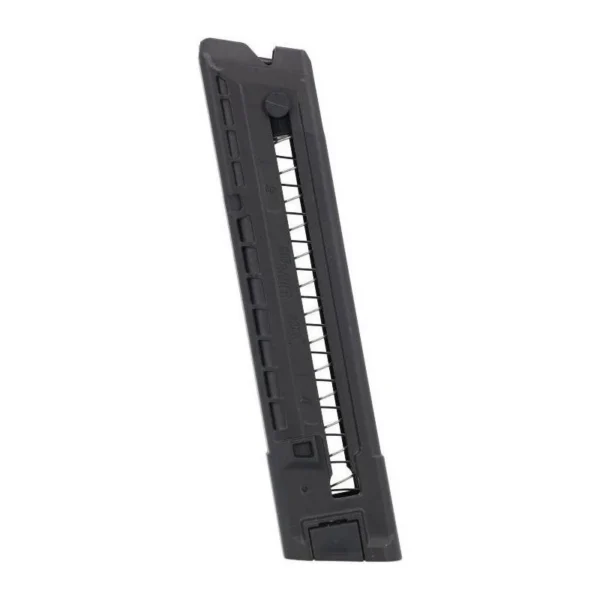 Sig Sauer P322 Magazine black angled side view with long open loading channel