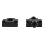 Leupold LEUP STD BROWNING X-BOLT 2PC MATTE, front view of two black scope-mount bases