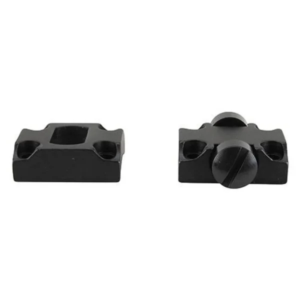 Leupold LEUP STD BROWNING X-BOLT 2PC MATTE, front view of two black scope-mount bases