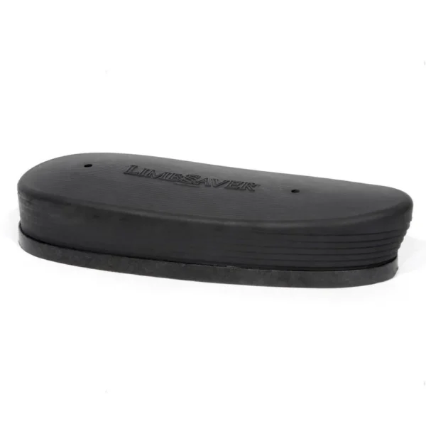 Sims Vibration Laboratories LimbSaver recoil pad in black, angled top and side view