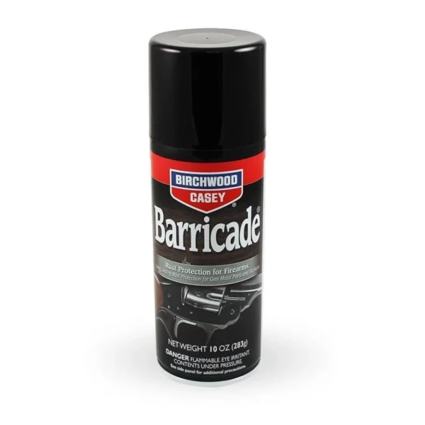 Birchwood Casey B/C Barricade Rust Protec 10oz, black aerosol can front view