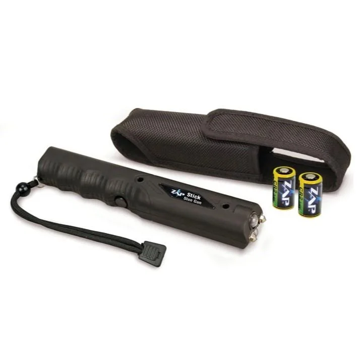 primary-52245 PS Products PS Zap Stun Stick/Light 800 000 Black, baton with case, wrist strap and batteries