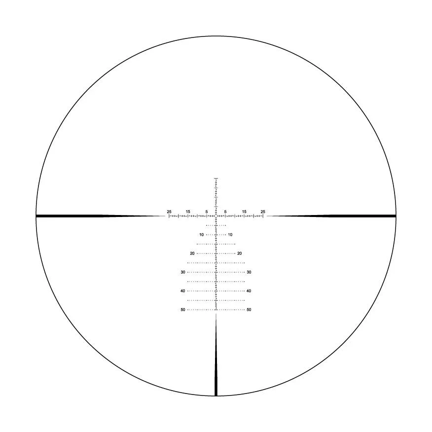 primary-52282 Riton Optics Riton X1 Conquer Rifle Scope 6-24x50 1" FFP MPSR Non-Illum MOA - Black