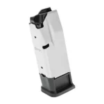 Springfield Armory Hellcat Pro Handgun Magazine, silver body with black base and follower