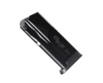 Sig Sauer P365 Micro Compact magazine, black angled front view with flush-fit baseplate