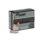 Sig Sauer Sig Elite V-Crown Handgun Ammunition 9mm Luger 115 gr JHP 1185 fps 20/ct