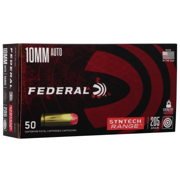 Federal Cartridge Co. Federal Syntech Range Handgun 10mm Auto 205gr TSJ 1150 fps 50/ct