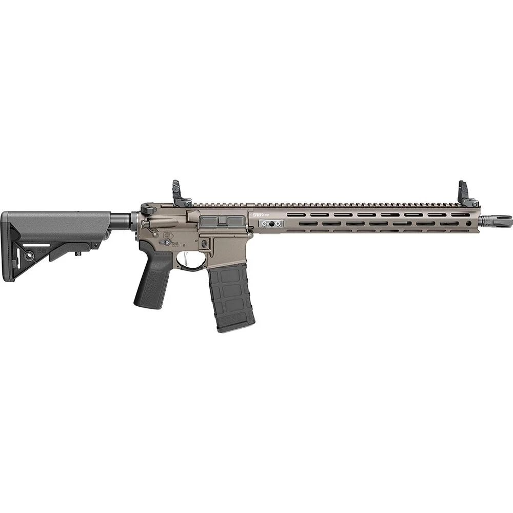 primary-52416 Springfield SPGFLD ST VIC V2 B5 gray rifle, right-side view with magazine and black stock