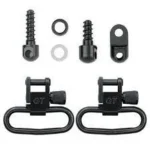 Grovtec Ruger 10/22 Swivel Set, black swivels, studs, washers and mounting plate