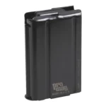 ProMag Springfield M1 Carbine Magazine, black front view with ribbed steel body and angled top