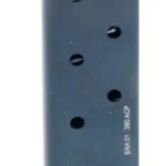 ProMag Bersa Thunder 380 blued steel magazine in angled side view with witness holes
