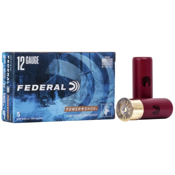 Federal FED PWRSHK 12GA 2.75 LR 00 BCK 5/250