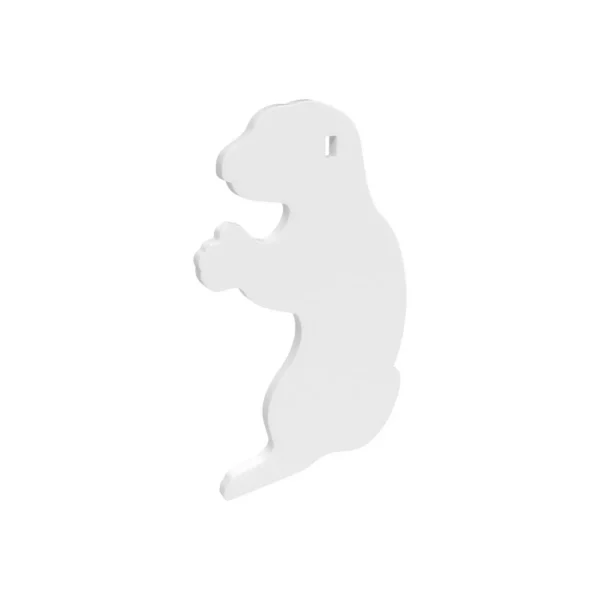 Birchwood Casey AR500 3/8" Steel 1 Hole Animal Silhouette Target Gopher 1/ct