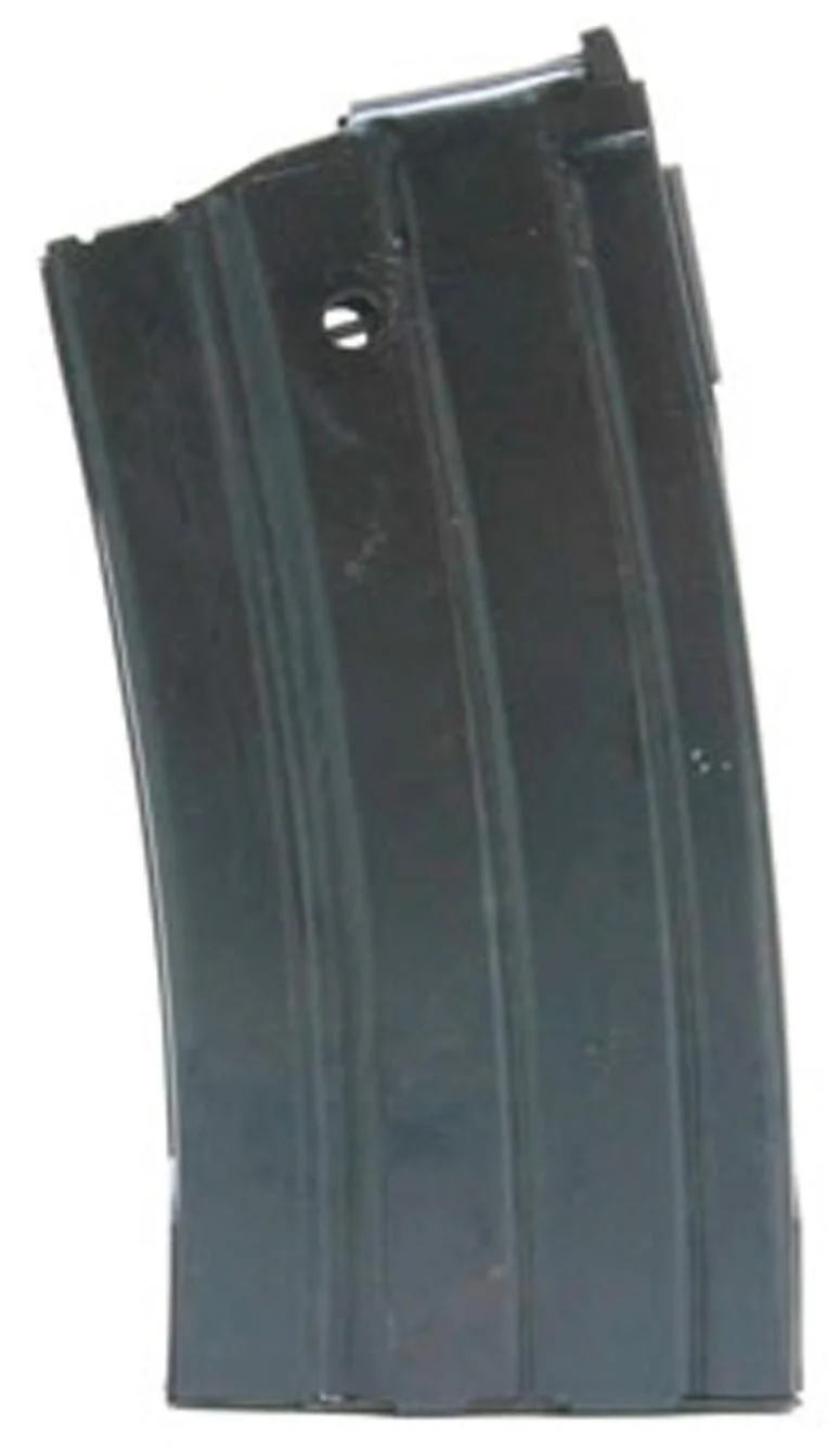 primary-52544 ProMag Ruger Mini-14 Magazine, blued steel, angled side view