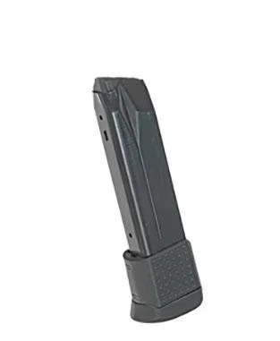 Promag FN FNX-45 Handgun Magazine, black extended magazine, front angled view