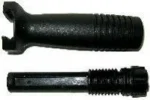 PROMAG AR-15 Vertical Forend Grip, black, side view shown disassembled with mounting screw
