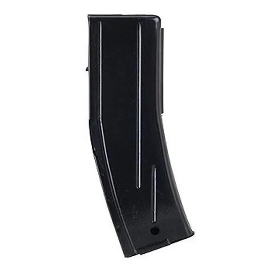 ProMag Springfield M1 Carbine Magazine, black curved front view with long recessed grooves
