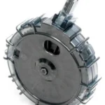 ProMag 10/22 Charger Magazine Drum, smoke-grey angled view with round drum and clear feed tower