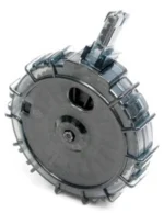 ProMag 10/22 Charger Magazine Drum, smoke-grey angled view with round drum and clear feed tower