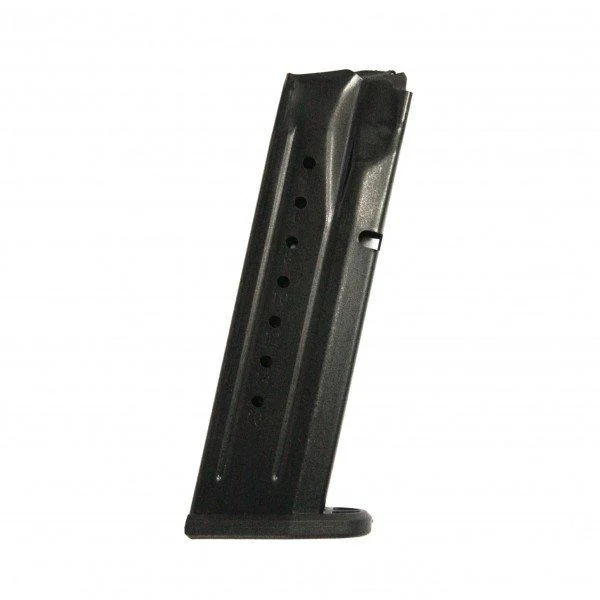 ProMag S&W M&P-9 Double Stack Magazine, angled view of black steel magazine