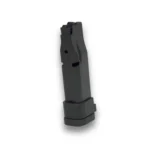 ProMag Ruger LCP Max black handgun magazine, angled front view with extended baseplate
