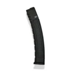 ProMag Springfield Armory Kuna Handgun Magazine, black front view with curved body and textured panel