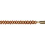 PRO-SHOT RIFLE BRUSH .22CAL BRONZE bronze spiral brush with threaded brass end, side view