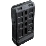 Bergara BMR Rifle Magazine, black angled front view with textured rectangular panels