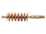 Pro-Shot Benchrest pistol bore brush, bronze bristles with brass core and threaded end