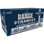 Fiocchi Rifle Shooting Dynamics Rifle Ammunition blue retail box shown at an angle