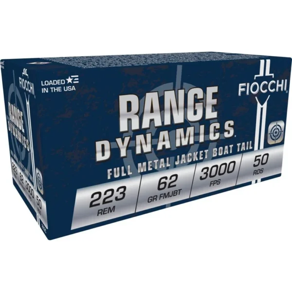 Fiocchi Ammunition Fiocchi Rifle Shooting Dynamics Rifle Ammunition .223 Rem 62 gr FMJBT 3000 fps 50/rd